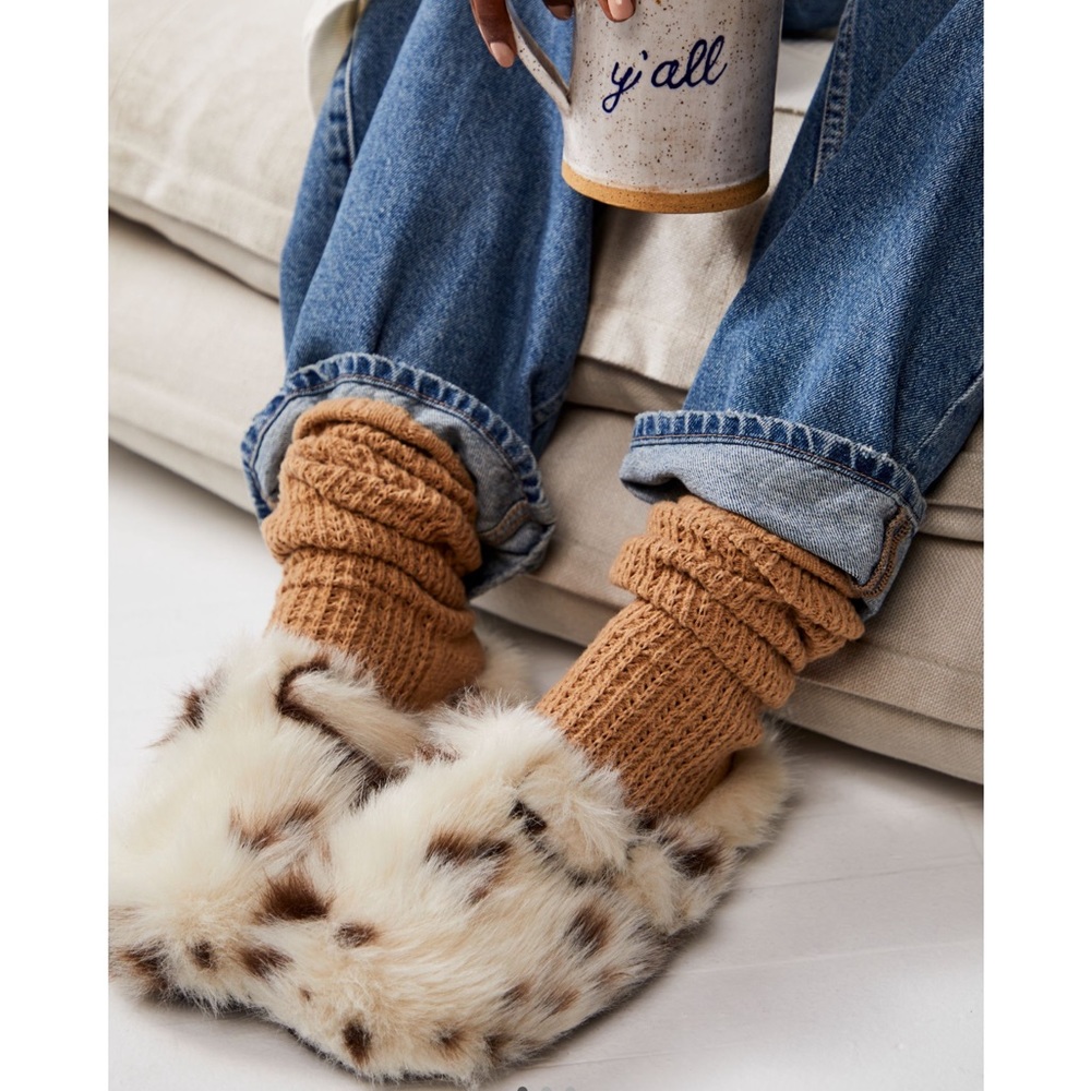 Free People Mucca Spotted Slippers